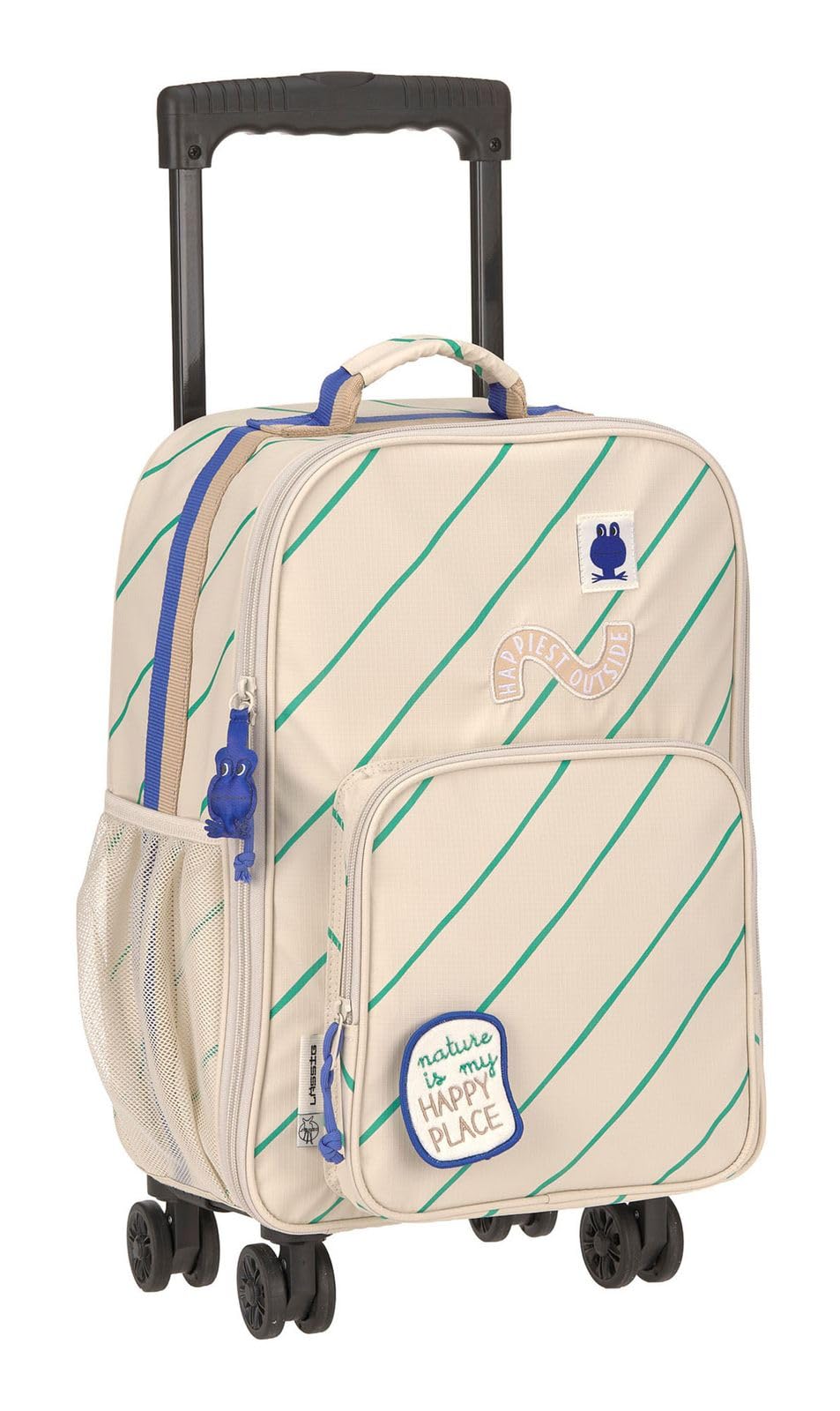 Lässig Happy Trails Spinny Trolley Frog Crema 50cm