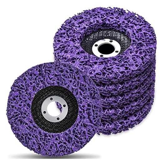VIGRUE 6 Pack Stripping Wheel Strip Discs for Angle Grinders, Rust Welds, Oxidation, Paint Cleaning and Removing (4'' x 5/8'')