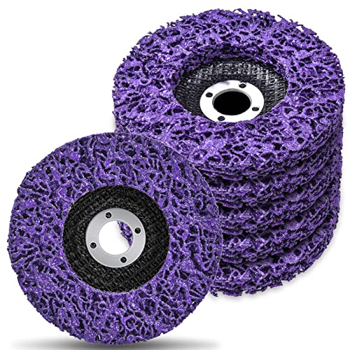 VIGRUE 6 Pack Stripping Wheel Strip Discs for Angle Grinders, Rust Welds, Oxidation, Paint Cleaning and Removing (4'' x 5/8'')