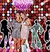 70s 80s 90s Disco Fever Dancers Party Decorations Photography Backdrop Let's Glow Crazy in The Dark Photo Background Shining Neon Stages for Photo Booth Studio Props Vinyl 5x3ft Banner Candy Table