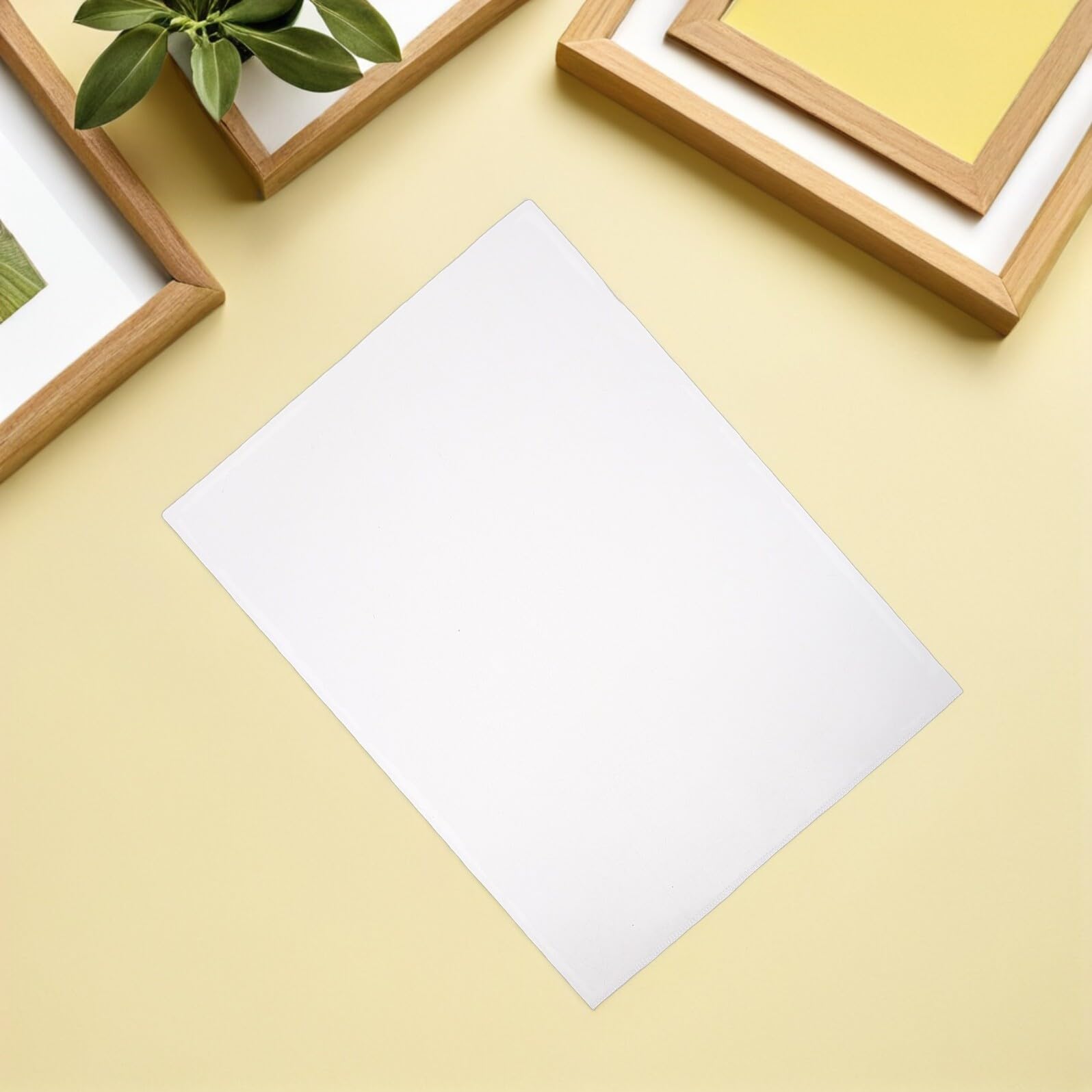 50 Unidades Fundas Transparentes para Documentos A4, Carpeta Plástica Tipo L Gruesa, Protección Bordes Resistente para Oficina, Escuela y Archivo de Papeles
