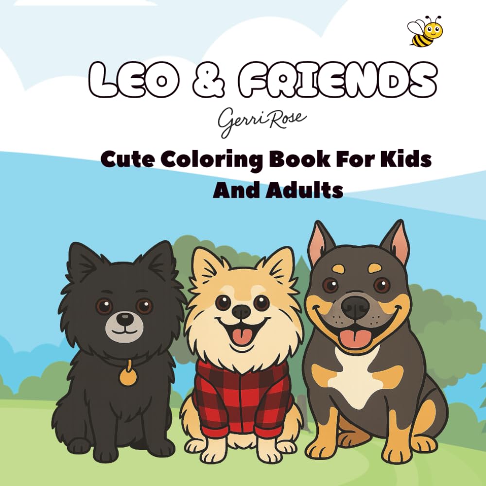Leo & Friends: Cute Coloring Book For Kids And Adults