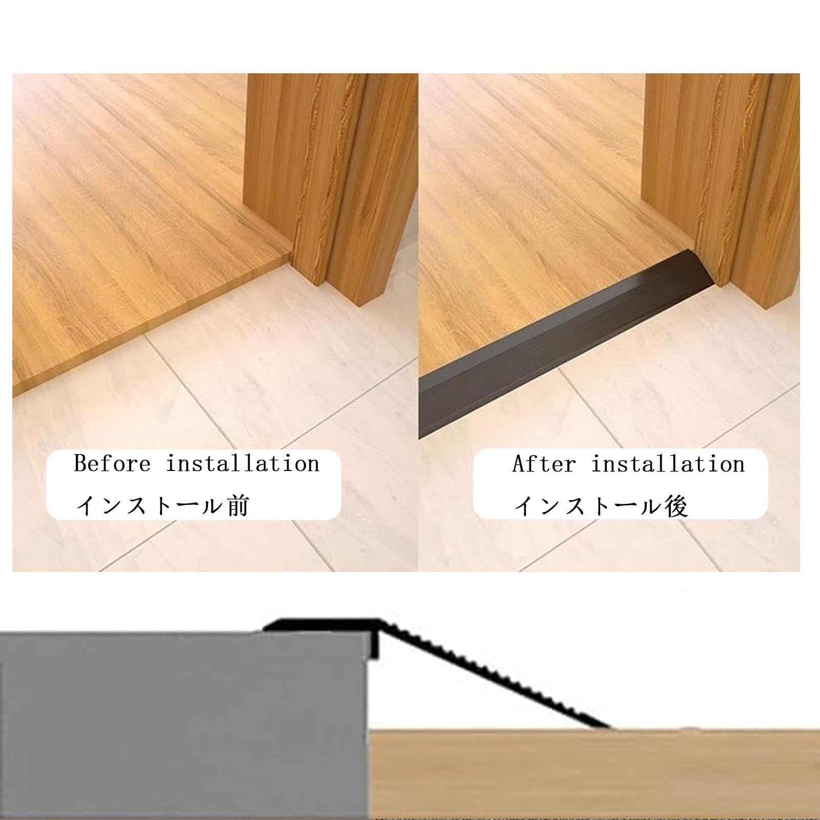 0.9M * 10cm Soglia Di Dislivello Pavimento In Alluminio, Profilo Di Transizione Pavimento Per Dislivello Di 10-35mm, Strisce Di Copertura Per Pavimenti Soglia Di Dislivello Pavimento(Purple,360cm(90x4