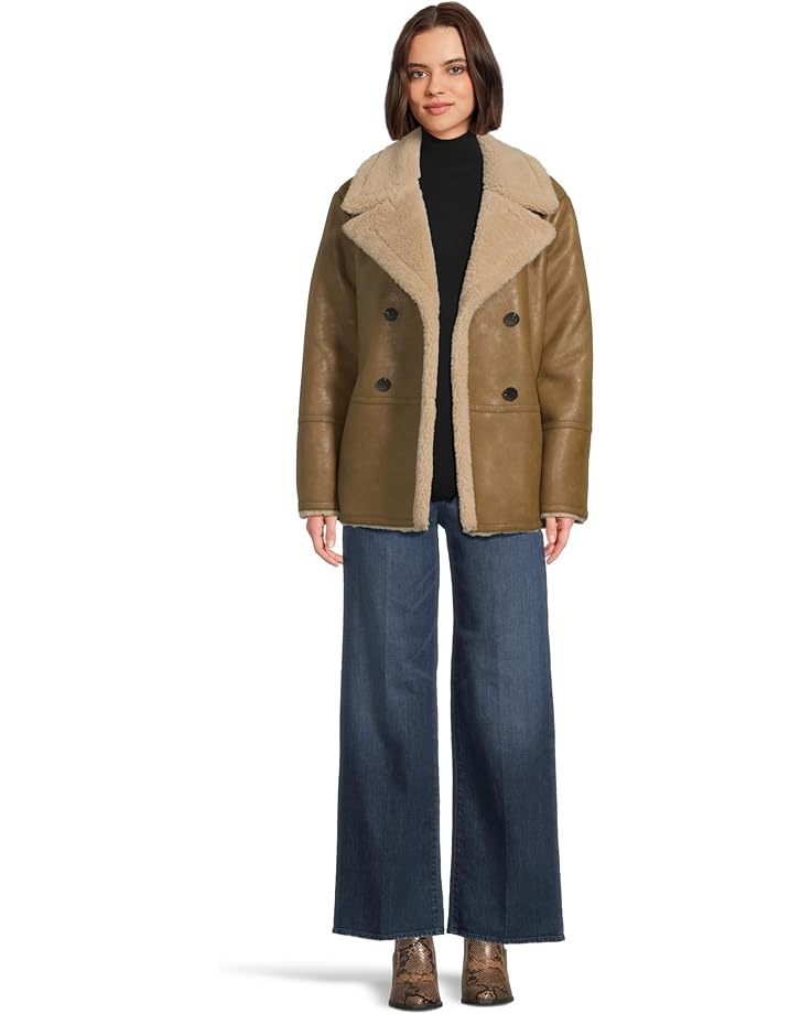 Avec Les Filles Faux Shearling Peacoat - #5 of 5