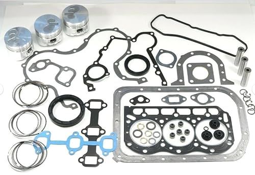 Compatible with Daihatsu DM950 DM950D Diesel Engine Complete Rebuild Kit Gaskets, Seals, Piston & Rings