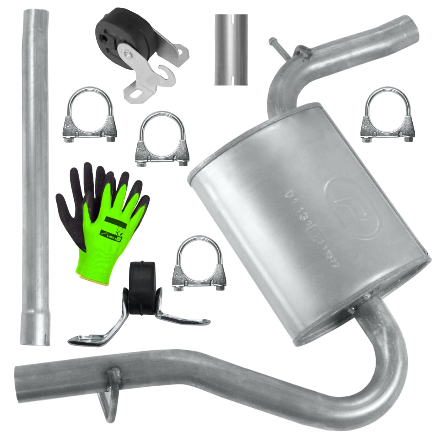 POLMOstrow Auspuff Mitteltopf für Audi A4 B6 1.9 TDI Stufenheck, Kombi Avant 2000-12.2004