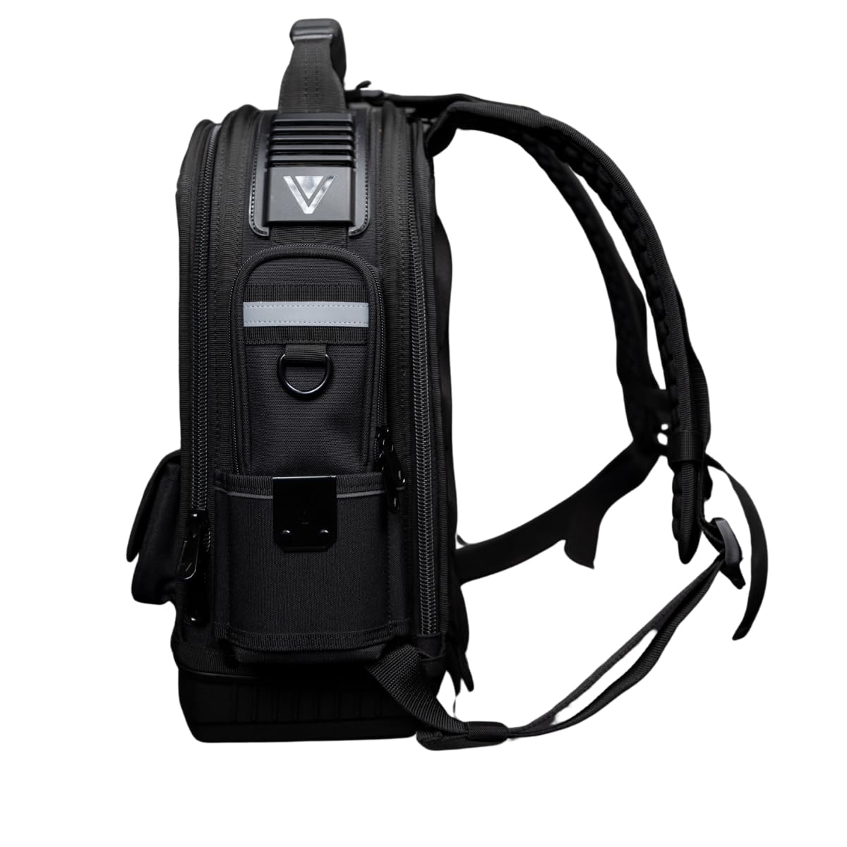 Velocity Pro Gear Stealth SB250 - Mochila compacta profesional para electricistas, técnicos e ingenieros de servicio con almacenamiento vertical de herramientas, bolsillos para medidores y panel