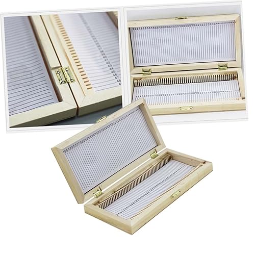 Miniatura 9 de GLEAVI Box Specimen Slide Case Cajas Organizadoras Black Glass Slides Accessories an Fittings Slide Slides Black Organizer Bins Slider Microscope