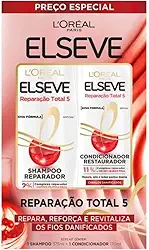 Kit Shampoo + Condicionador Reparação Total 5, 545 ml, 2 Unidades, Elséve