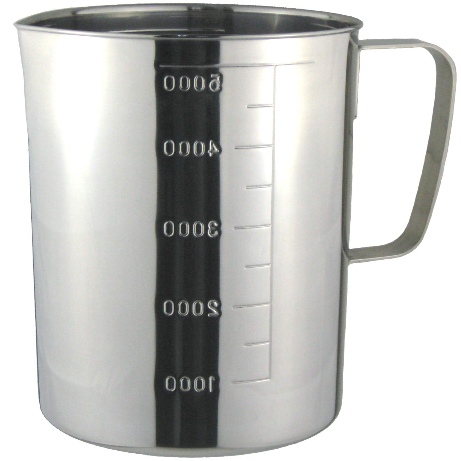 Nagao Tsubamesanjo 805000 Measuring Cup, 16.9 fl oz (5,000 ml), 18-8 Stainless Steel, Made in Japan