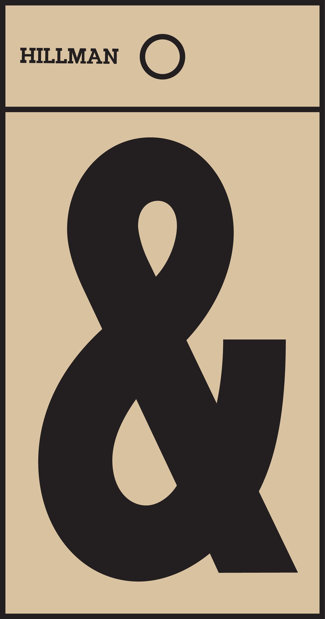 Hillman 839298 Ampersand Symbol Square Cut Self Adhesive Sign, Gold and Black Mylar, 2.75x1.5 Inches 1-Sign