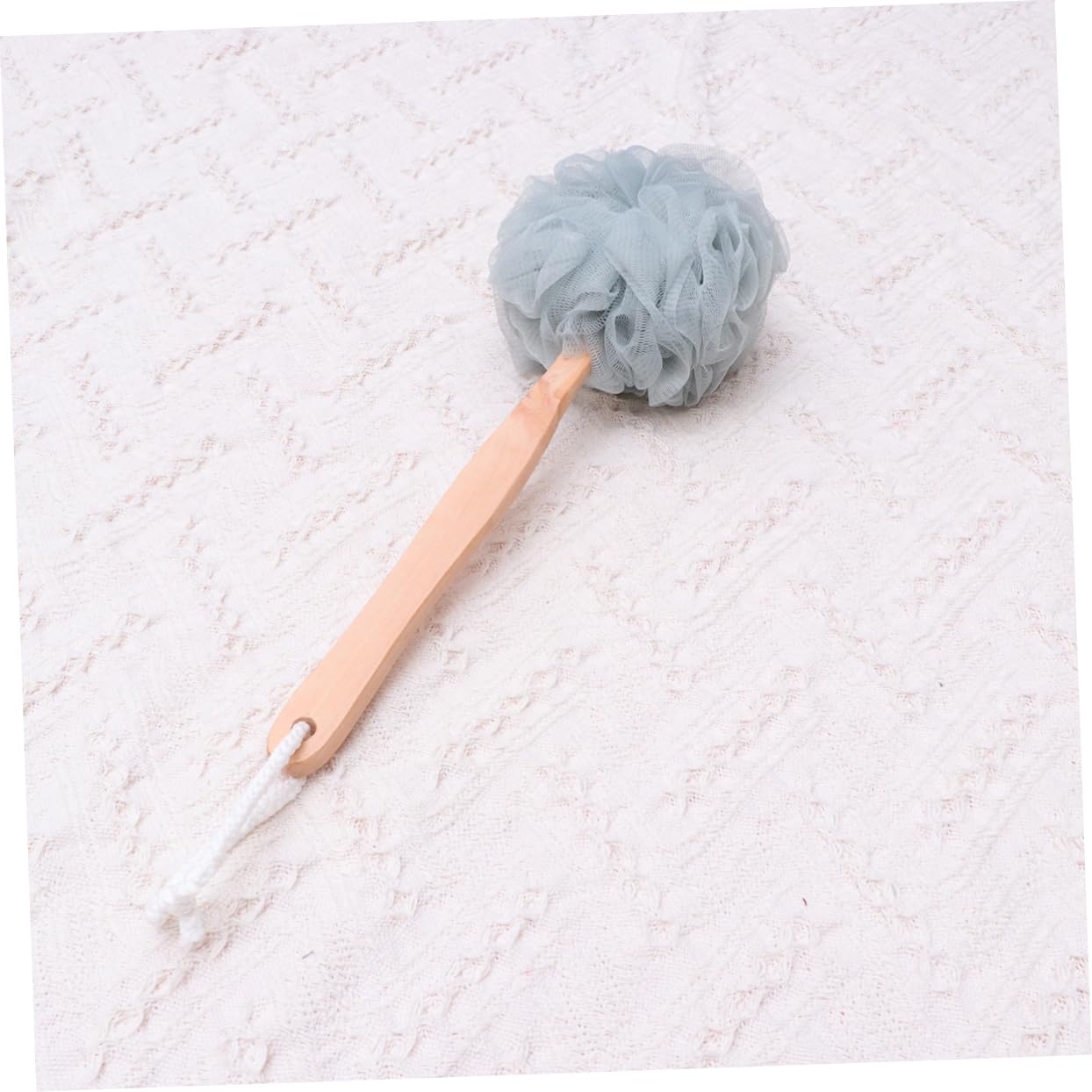 FRCOLOR 6pezzi Handle Wooden Bath Back Scrubber Brush for Easy Exfoliation and Massage Grey for Family Use