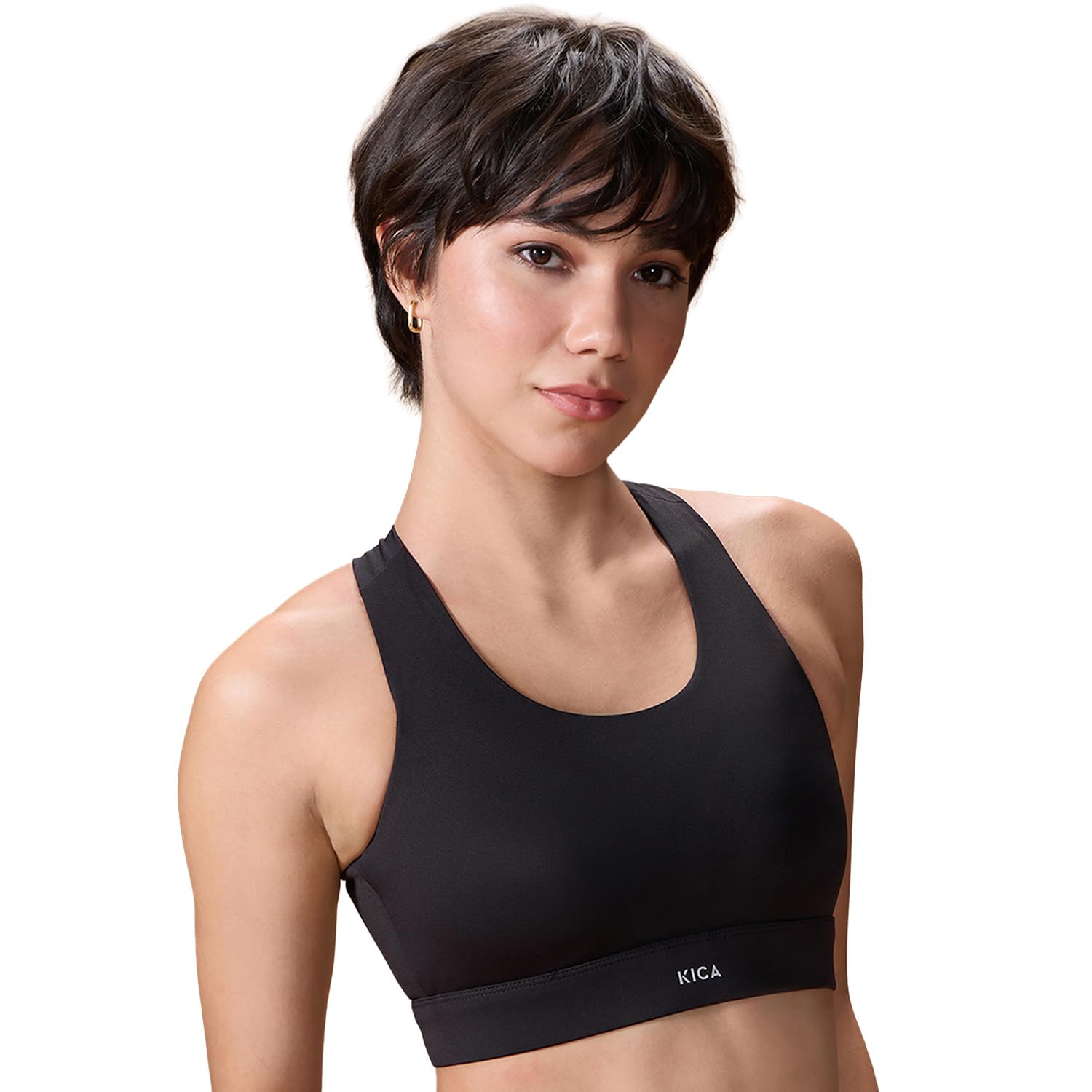 kica Women's Polyester Wire Free Modern Non-Padded Sports Bra-picture-39