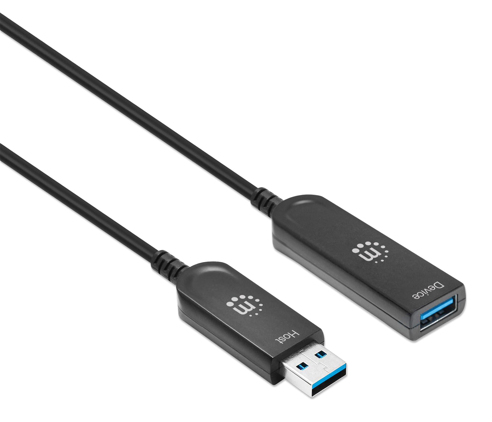 Manhattan 356497 Cable Óptico Activo USB 3.2 Gen 2 SuperSpeed+ AOC USB A M/F 10 m Negro