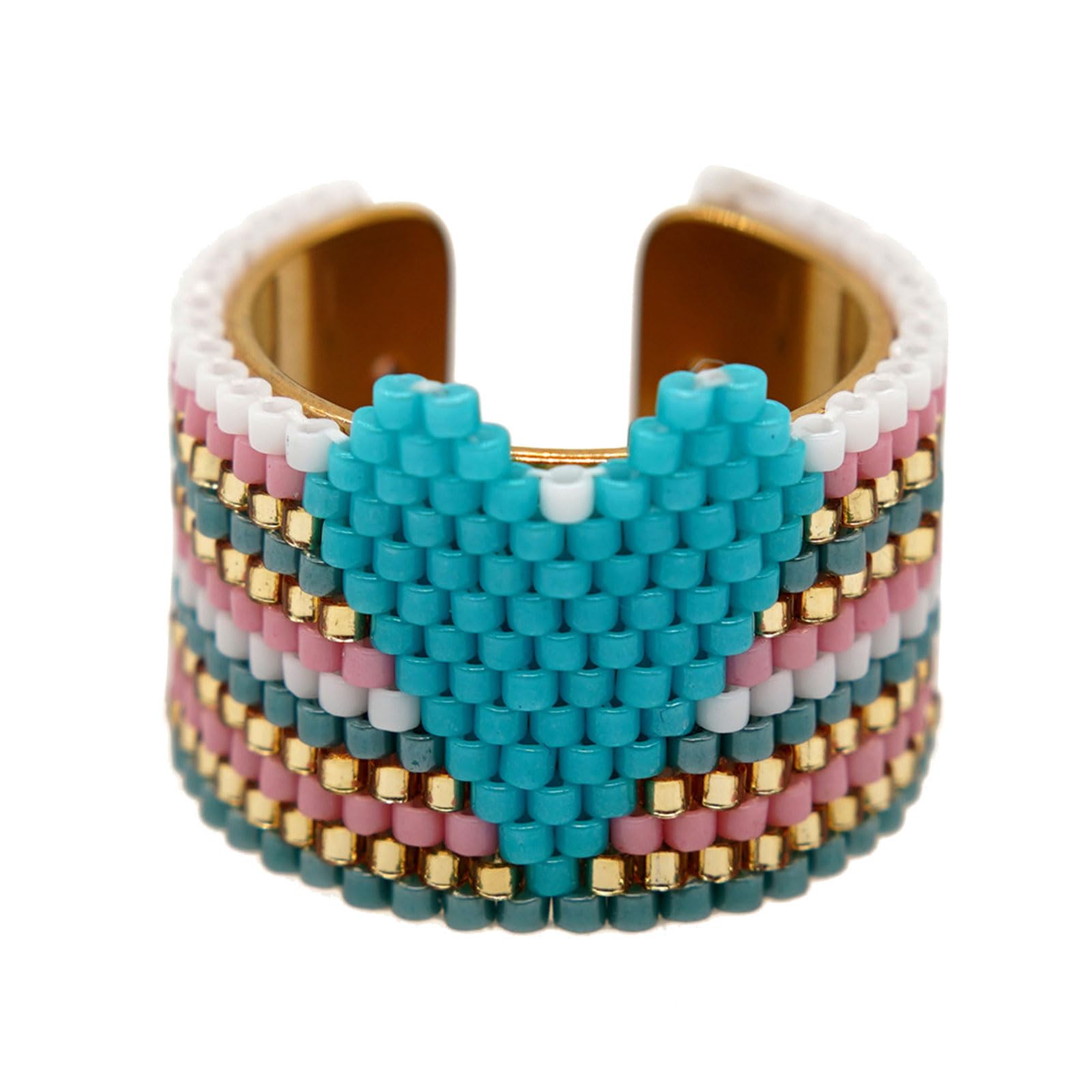 Nonconformist Heart Jewelry Handicraftsman Sequined Hoop Antique Beads Permanent Rustless Gift Concept Handicraftsman Nonconformist Accessories