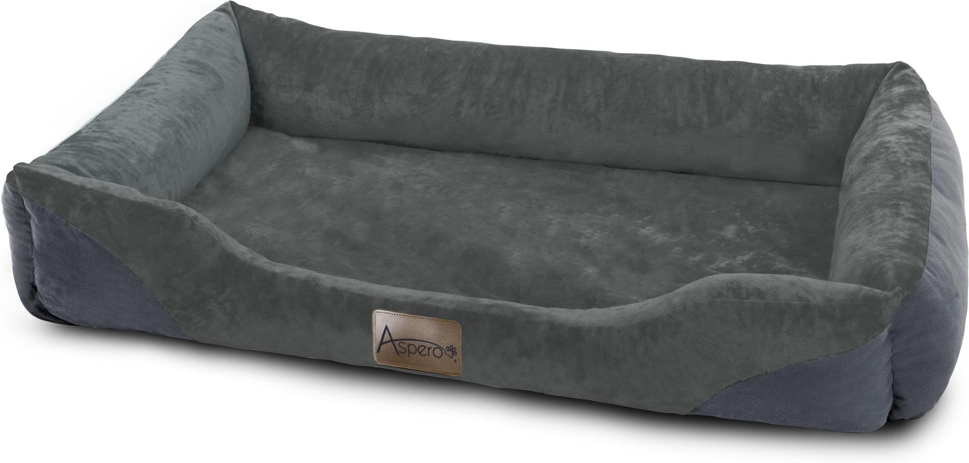 normani Hundebett Hundekissen für kleine, mittelgroße und große Hunde - waschbare Hundekörbchen mit hohem Rand 80x120, 70x100, 60x80, 40x50 Anthrazit 70 cm x 100 cm