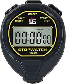 Digital Waterproof Stopwatch, Professional Sport Stopwatch Timer, Large Displa Clear Display ON/Off, Digital Stopwatch Timer for Swimming Running Soccer Coaches Referee Equipment