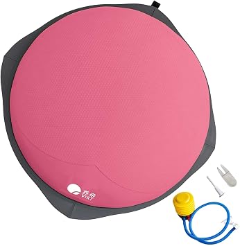 workout equipment for home,boso balancing ball,half ball balance trainer,core training equipment, 31.5inch Yoga Exercise Ball for Home Gym Core Training Anti-Skid Surface Pink Heart-31.5