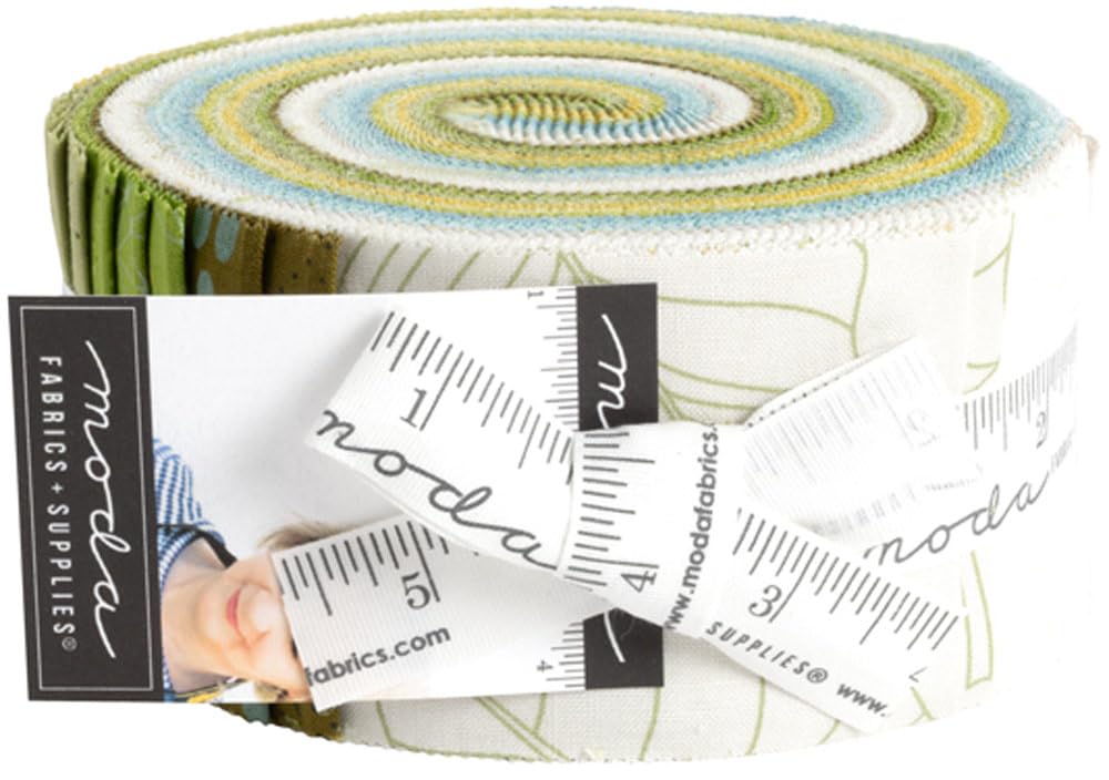 Zen Chic Olive You Jelly Roll 40 2.5-inch Strips Moda Fabrics 1880JR