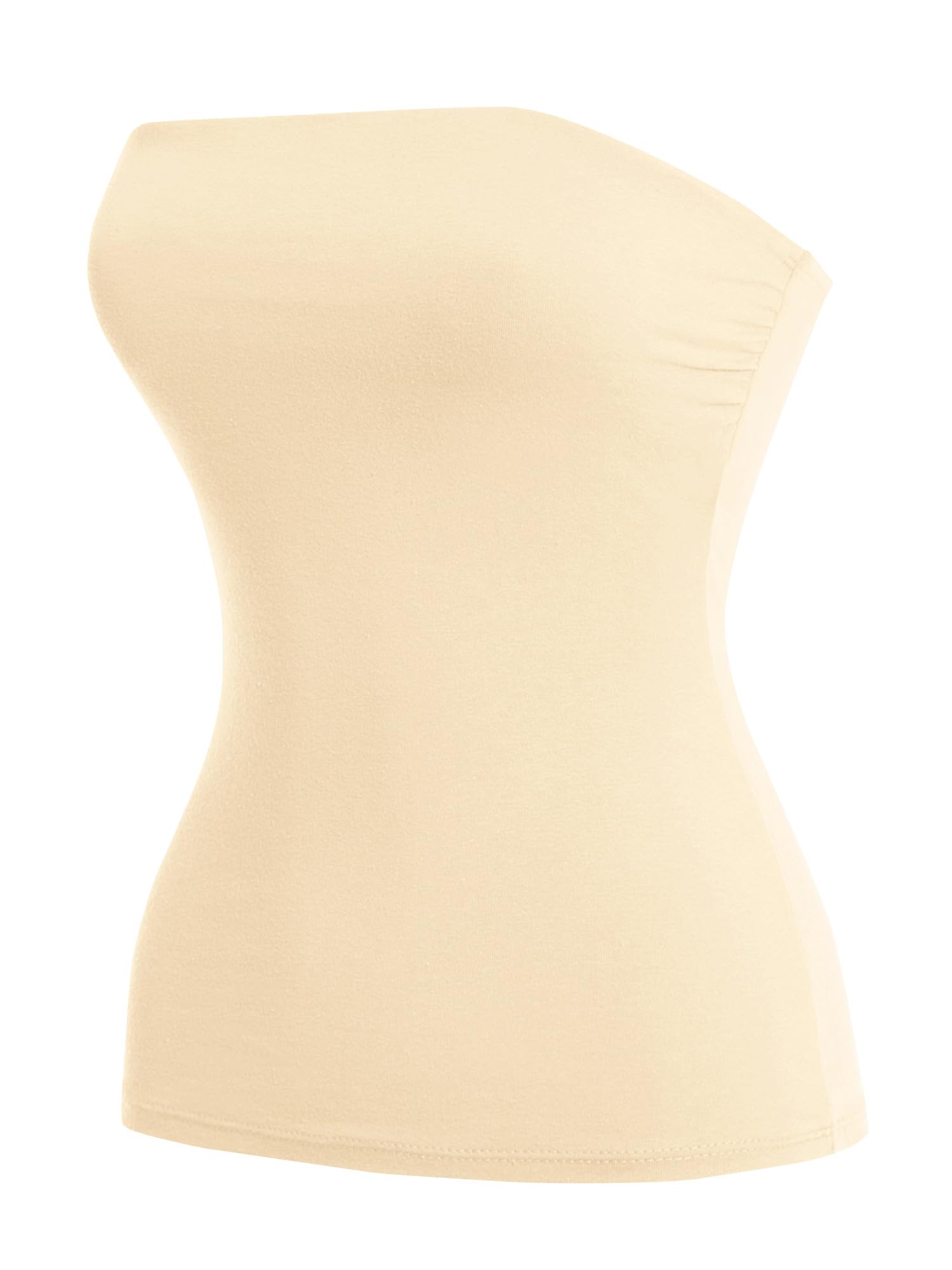 MixMatchy Women's Stretchy Strapless Tube Top Y2K Bandeau Top