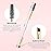 Docolor Eyebrow Brush Duo Eyebrow Spoolie 3Pcs Professional Angled Eye Brow Brush Perfect for Lining and Shaping Brows, Spoolie for Brows or Lashes White