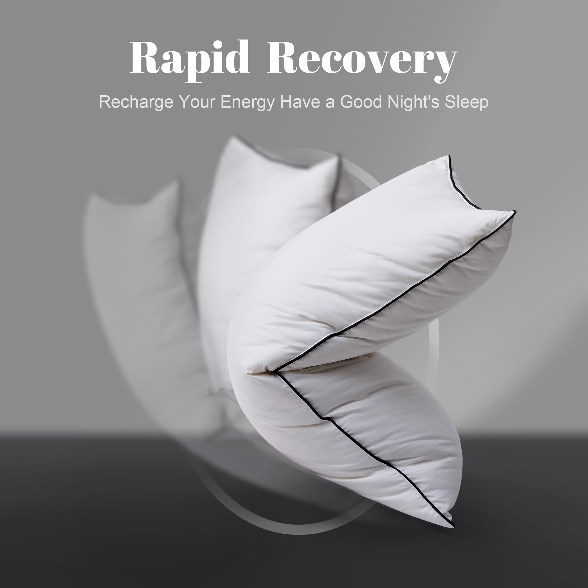 Amazon｜Mosluna™×Airyfil™ ラグジュアリーグースダウンベッド枕 睡眠