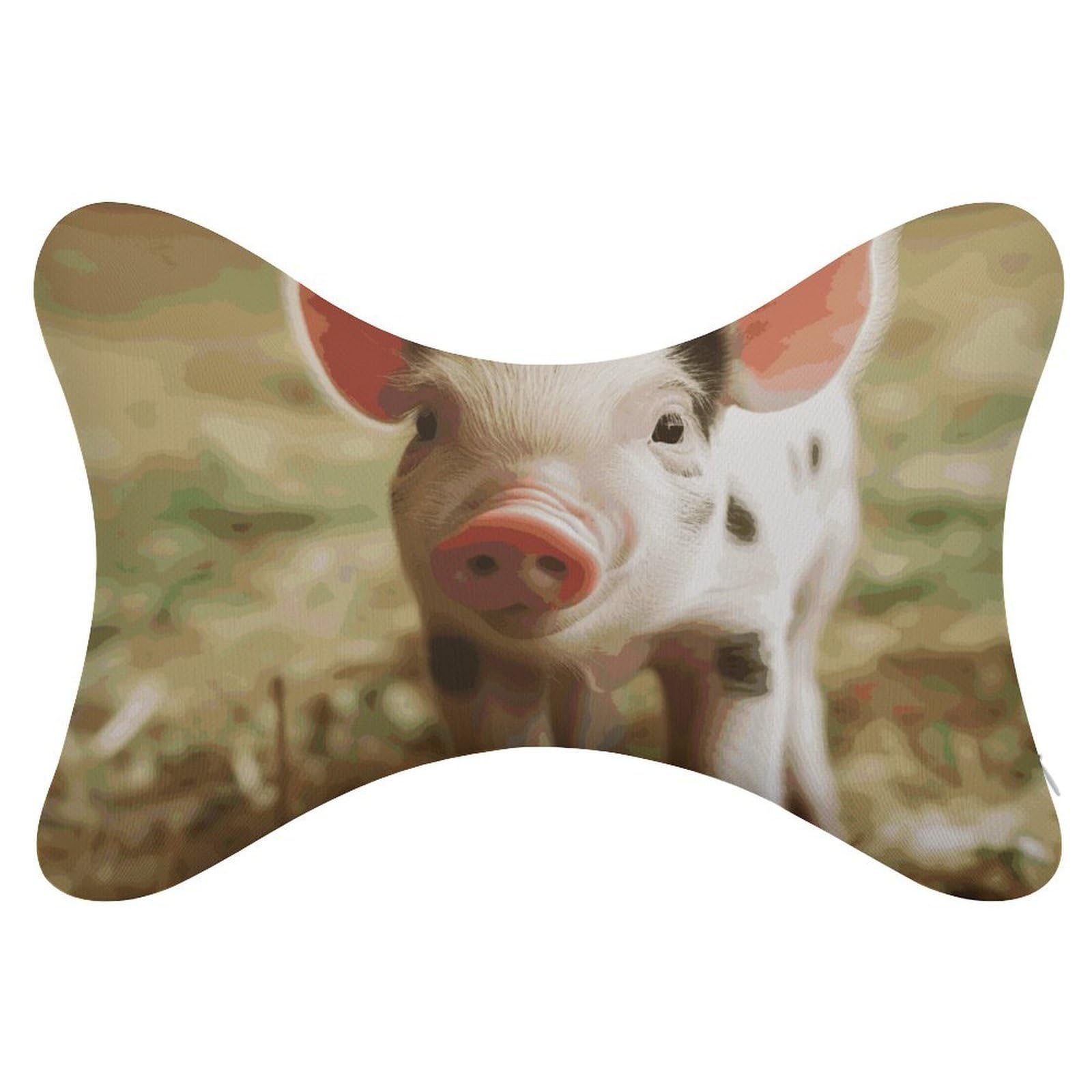 Adfgyerh Style Smiling (1) Pillow ，Memory Foam Pillow Core，Cushion,Provide Neck Support，Car Pillows For Travel Car Seats And Home Offices.