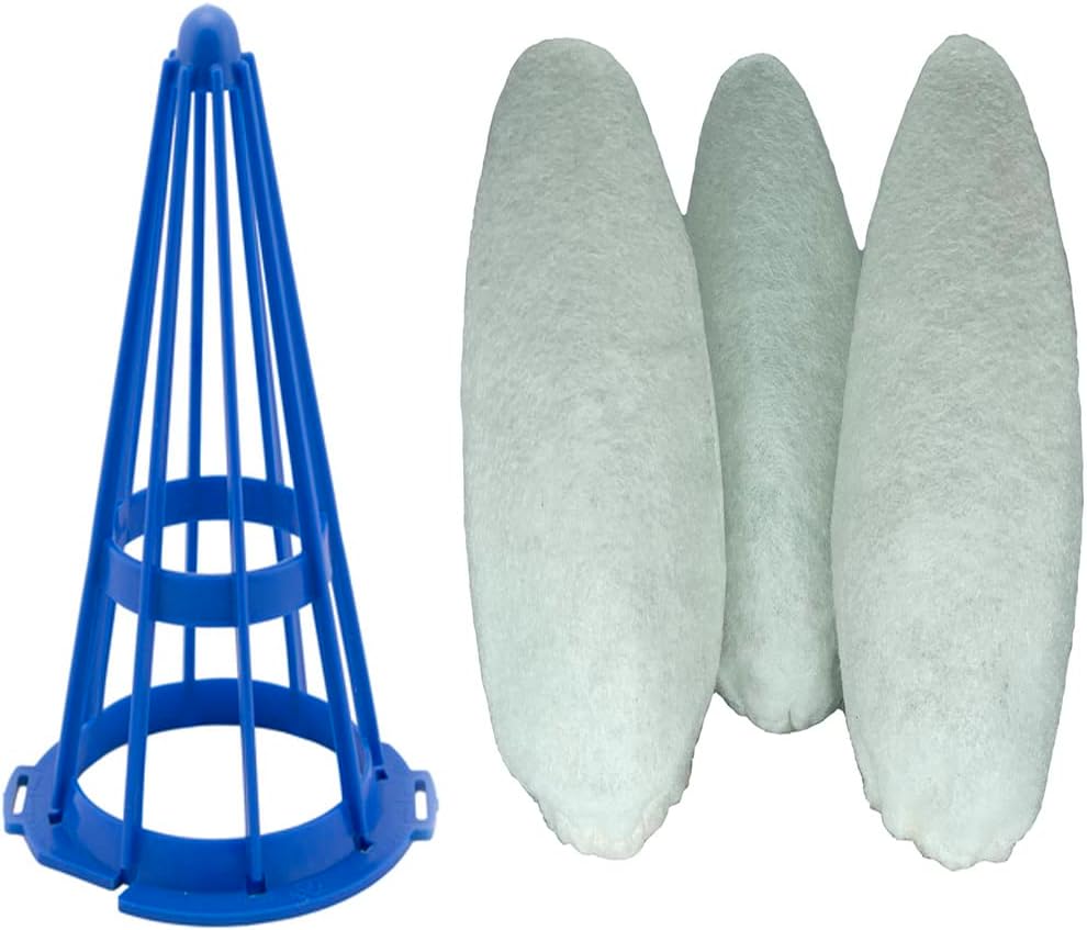 Replacement Vacuum Filter Cotton & Cone Filter Frame for Pool Blaster Water Tech Centennial Filter p22x022xf (1 Cone Filter Frame+3 Filter Bag)