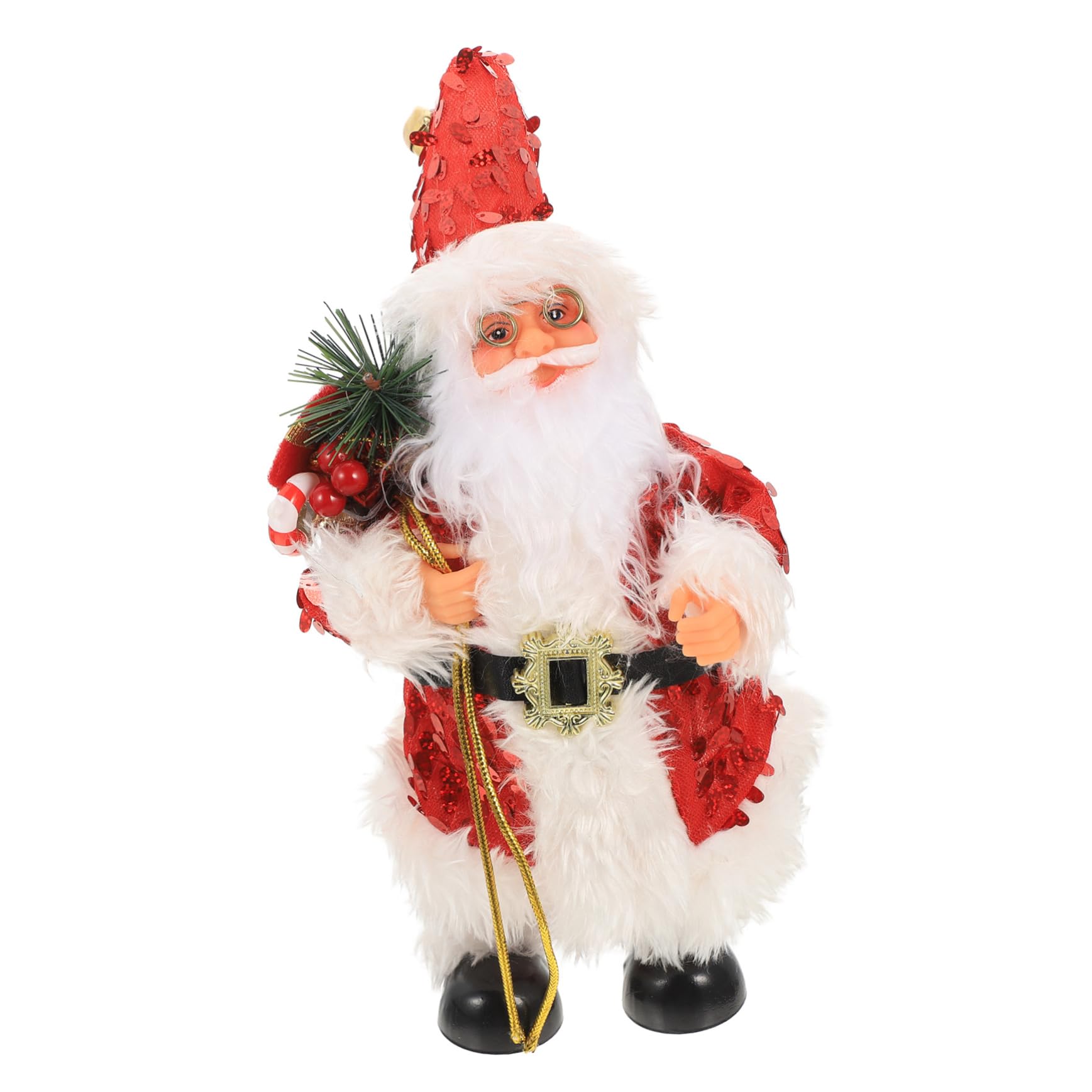 Cabilock 2 Pezzi Babbo Natale Peluche Pupazzo Di Neve Giocattoli Gonfiabili Figurina Ornamenti Renna Natale Decorazioni Natalizie Ornamento Di Natale In Piedi Figura Di Babbo Natale Figura