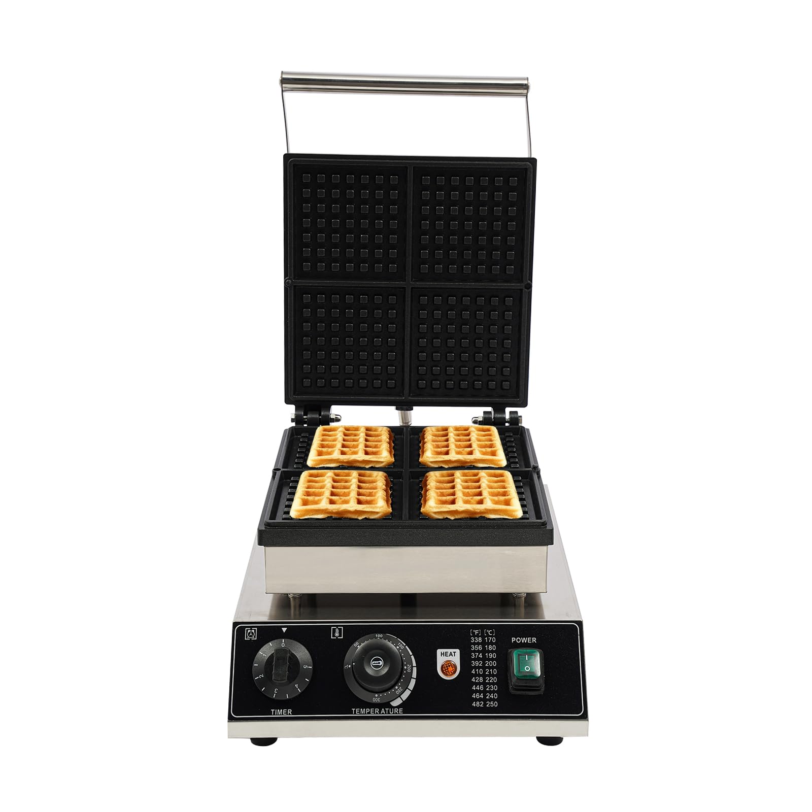 Piastra per waffle professionale, 4 scomparti, per gastronomia