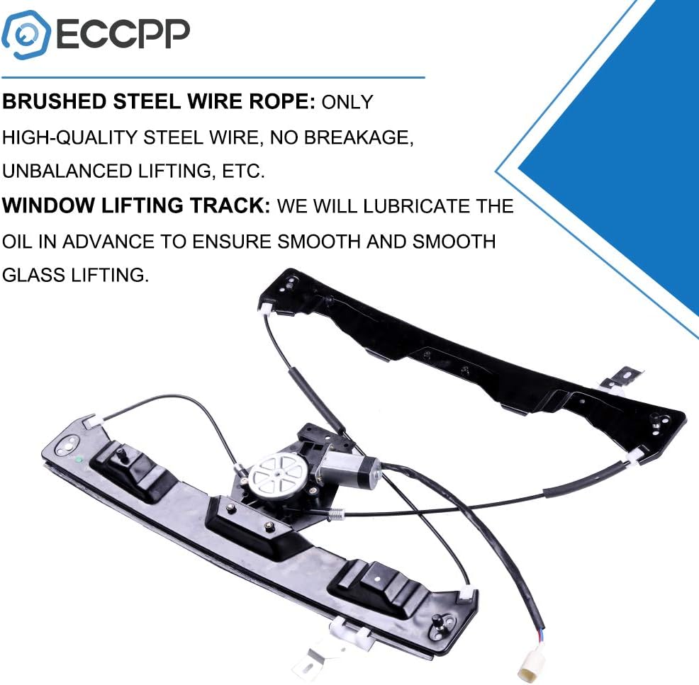 Power Window Regulators Front Left Drivers Side with Motor Assembly Replacement Parts for 2002-2008 Ford Explorer 2002-2008 Mercury Mountaineer