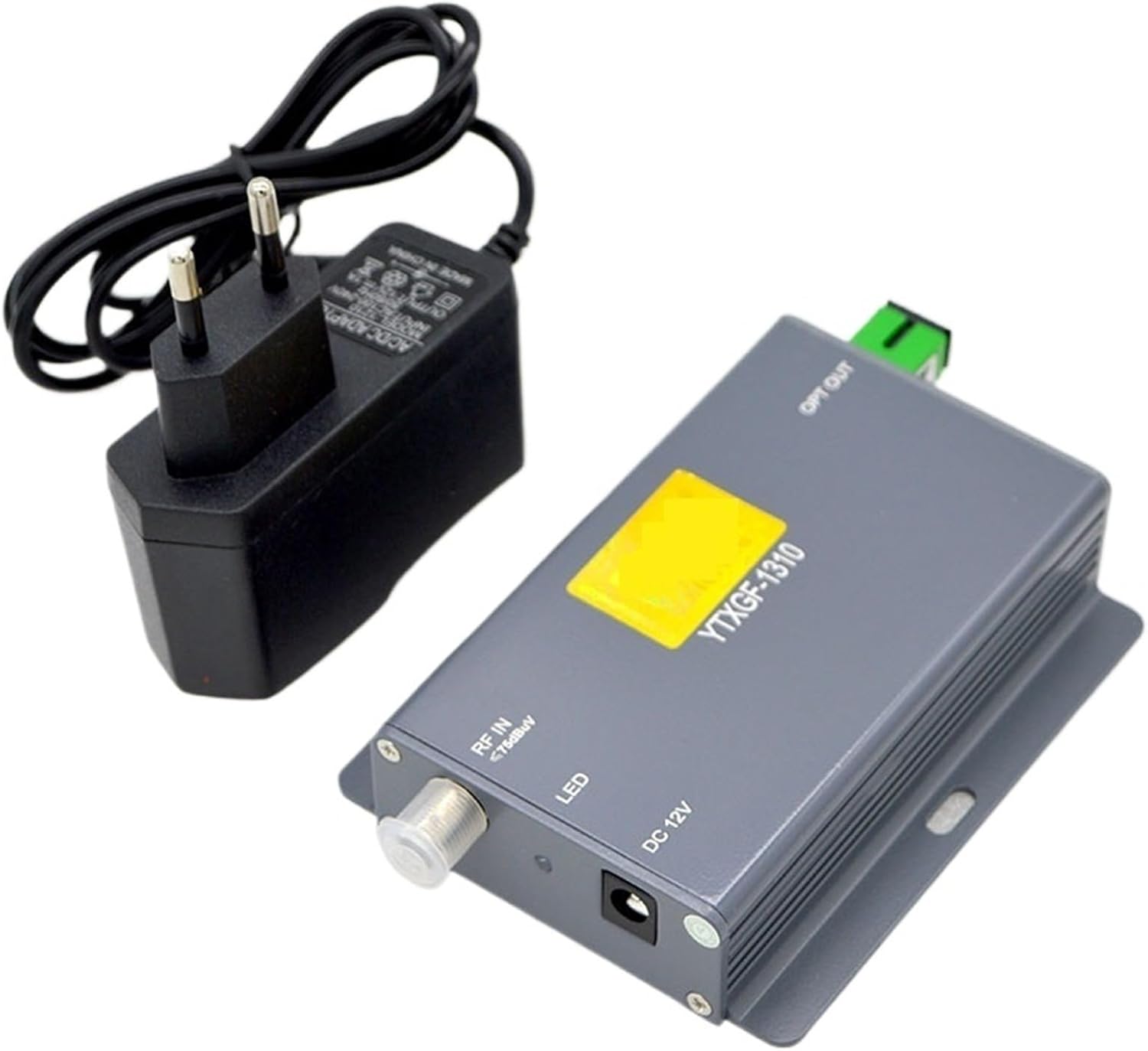 FTTH CATV Optical Transmitter 1550nm Indoor Fiber Optic Equipment RF output level 10MW SC/APC Connector