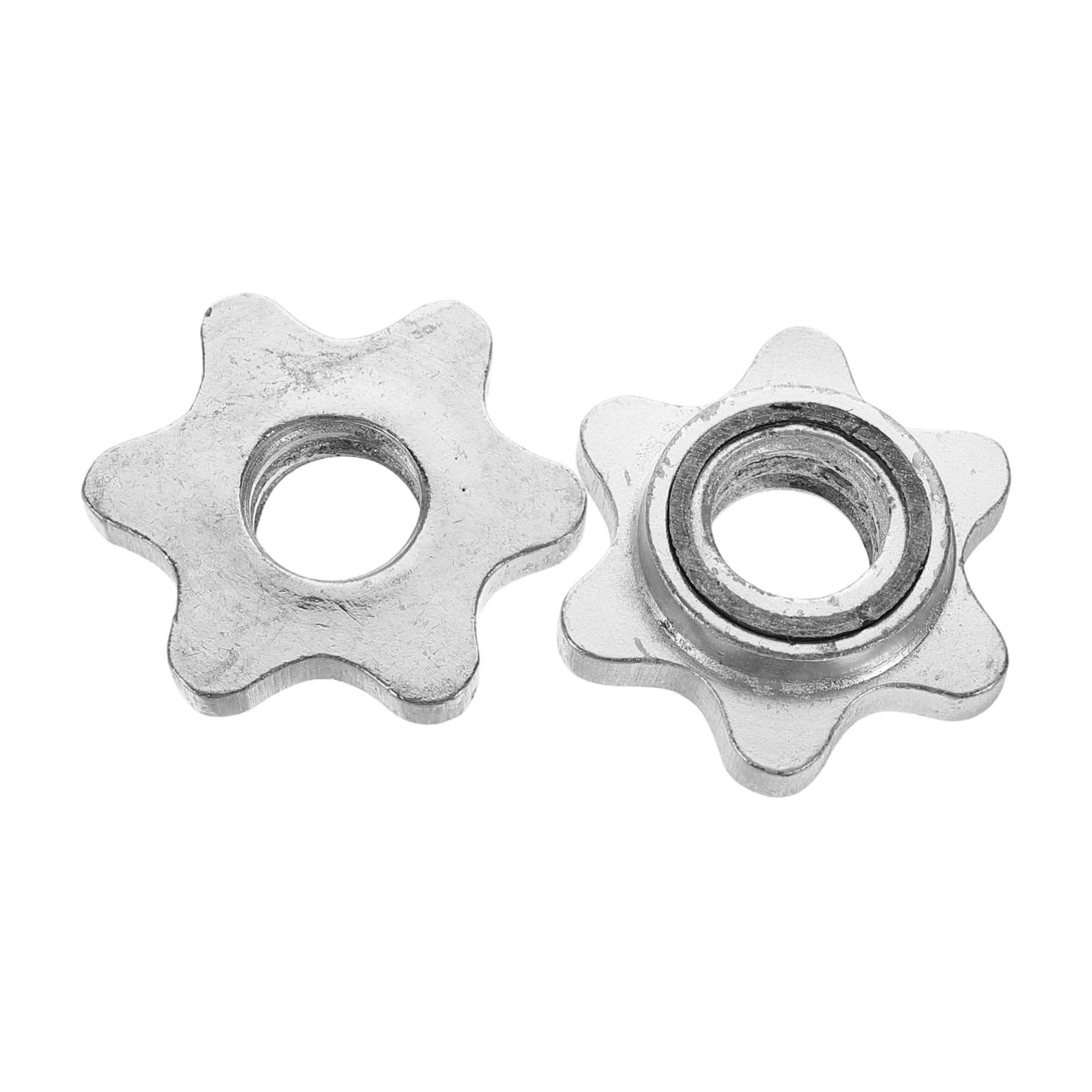 BESPORTBLE Nonslip Dumbbell Rod Clips 2.8cm Nut Spinlock Collars Barbell Weight Clips for Enhanced Stability