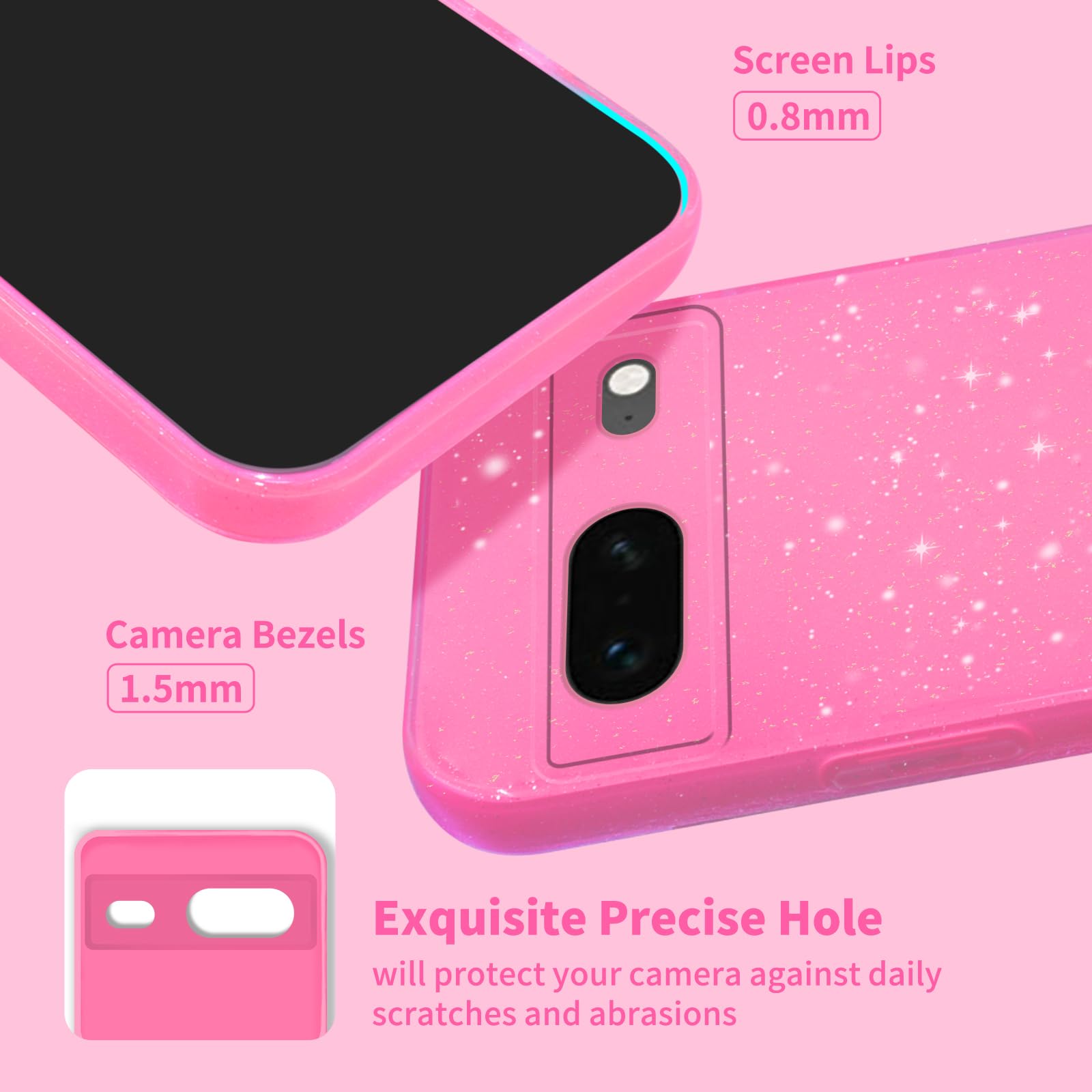Amazon.com: TURYXIA for Pixel 8 Case Pink, for Google Pixel 8 Case