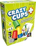 Edad mínima: 6 años GIGAMIC- Juego de Reflejos – Crazy Cups Plus, Color Azul y Amarillo (AMHCP)