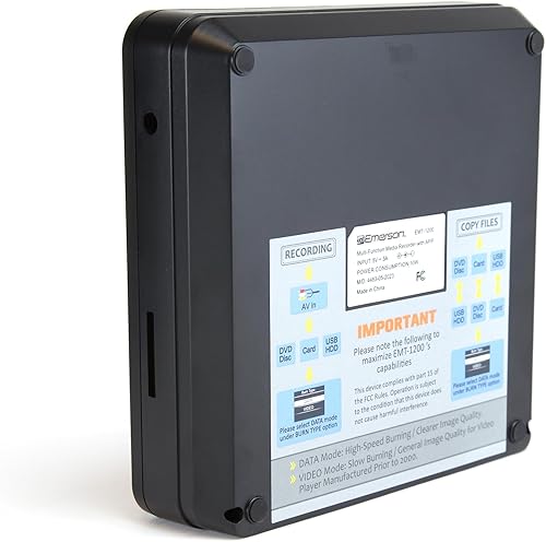 Miniatura 8 de Emerson Grabadora multifunción EMT-1200 con pantalla LCD