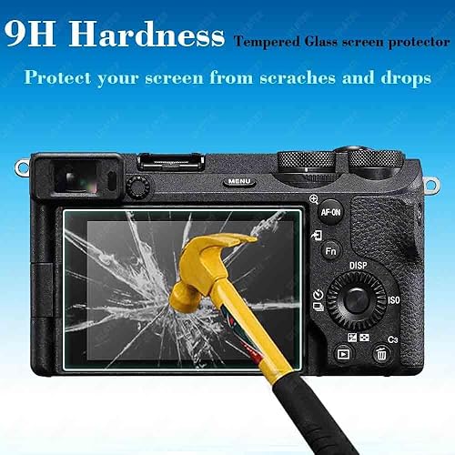 Miniatura 3 de Protector de pantalla para cámara Sony Alpha A7C II A7CR A6700 7C II A7CII 6700 A7C R y cubierta de zapata caliente 0.012 in 9H dureza cubierta de