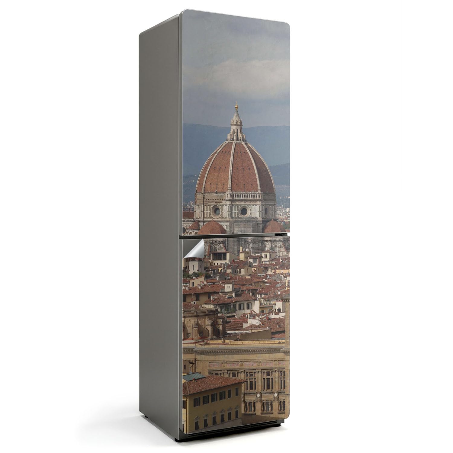Sticker frigo 60x205 cm de la cathédrale de Florence pour décoration cuisine