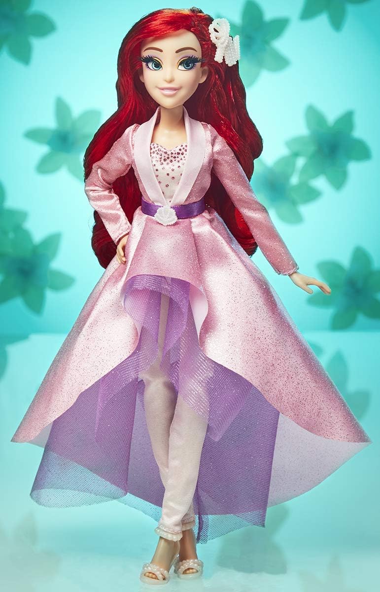 Disney Princess Style Series, Ariel Fashion Doll in a Modern Style with Earrings and Shoes. Collectable Doll for 6 Years and up