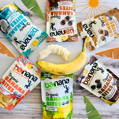 Barnana Organic Chewy Banana Bites - Mango Goldenberry- 3.5 Ounce - Delicious Barnana Potassium Rich Banana Snacks - Lunch Dinner Sports Hiking Natural Snack - Whole 30, Paleo, Vegan, 1 Count