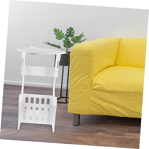 Miniatura 2 de Mesa auxiliar para mesa de café, mesa de cama, mesa de té para portátil, sofá, sofá circular, multifunción, mesa auxiliar redonda de almacenamiento,