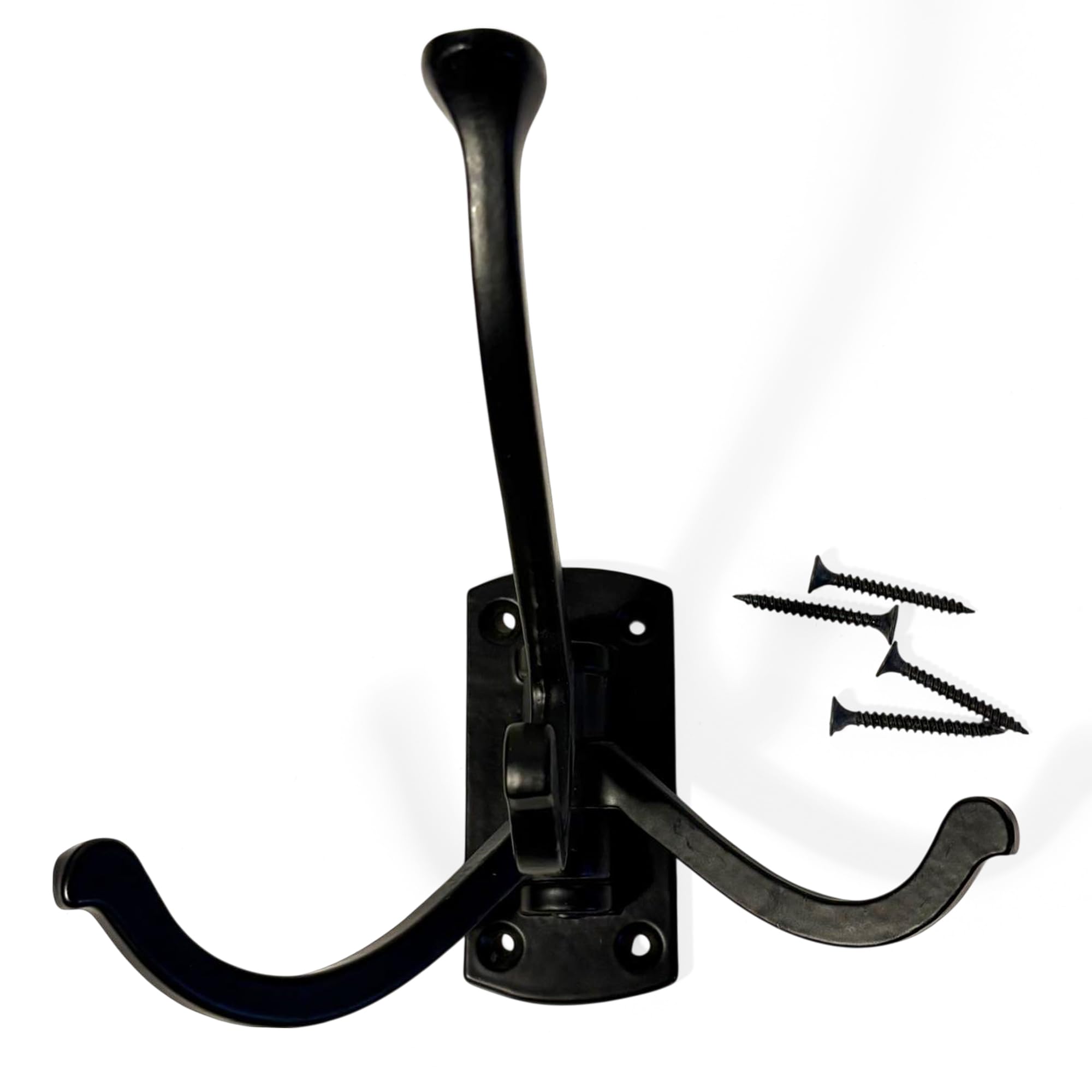 Thorness Four-Way Folding Coat Hook | Antique Brass Swivel Hook | | Wall Mounted for Bathroom, Kitchen, Bedroom | Captains Hook | independently swiveling arms | Versatile and Elegant