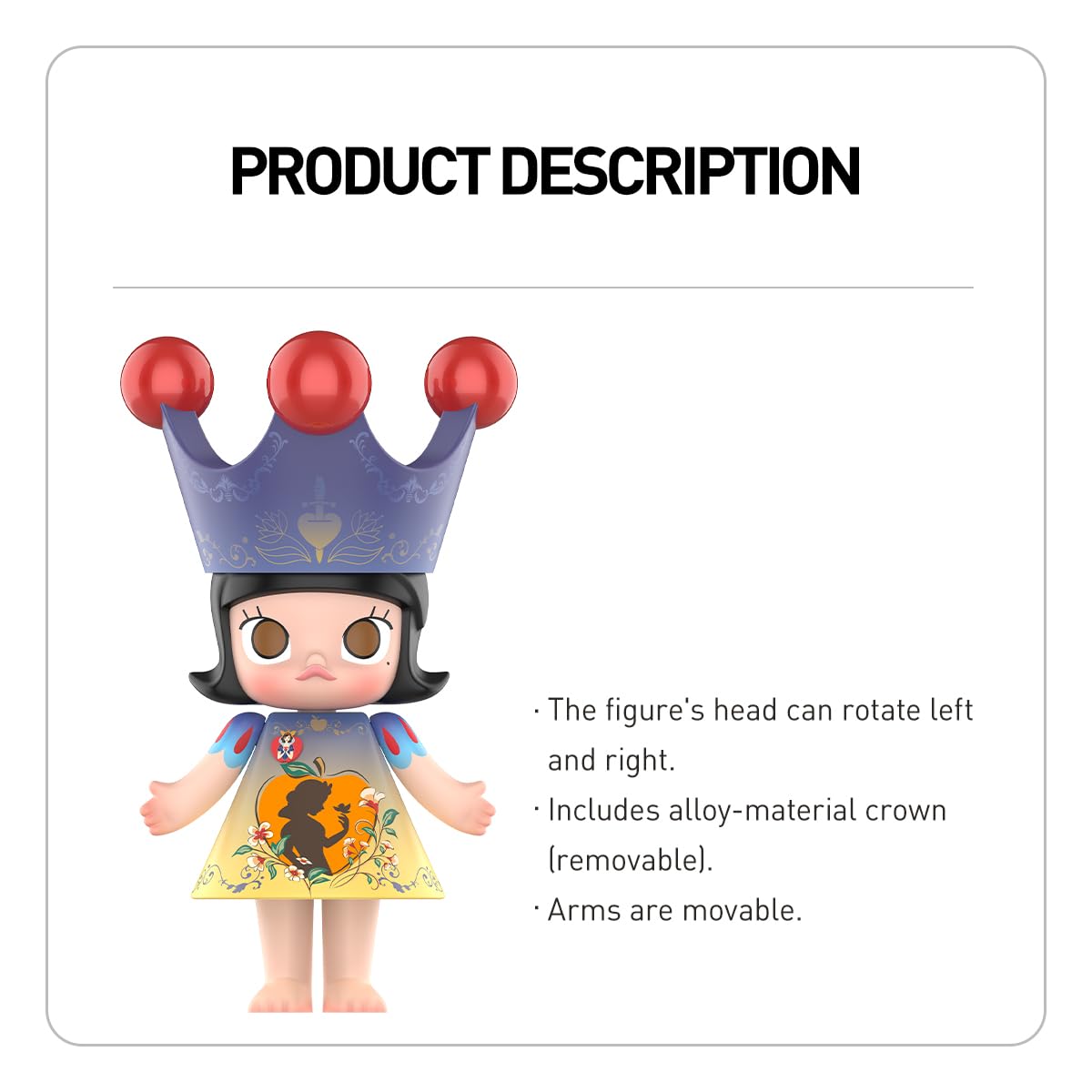 POP MART MEGA ROYAL MOLLY 400% Snow White Figure 1PC Articulated