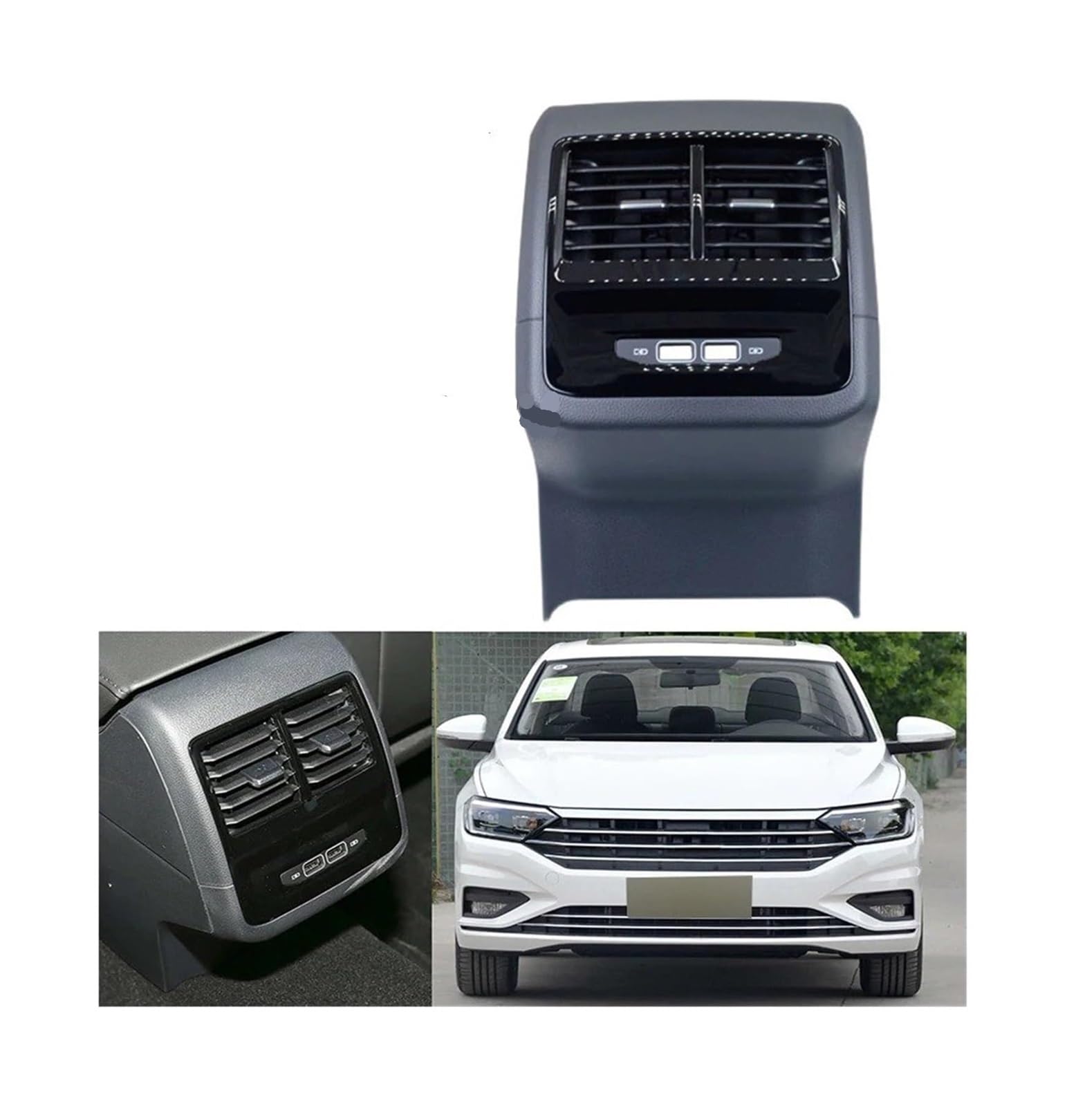 Auto Aria condizionata Ventilazione Per VW Per Sagitar 2019 2020 2021 Bocchetta Di Ventilazione Posteriore Per Aria Condizionata Bracciolo Griglia Per Auto OME L17G 864 298 A 82 V