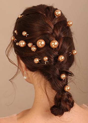 Miniatura 3 de Perlas para el cabello, perlas de novia, diamantes de imitación, accesorios para el cabello de boda, perlas, horquillas para el pelo de novia, para