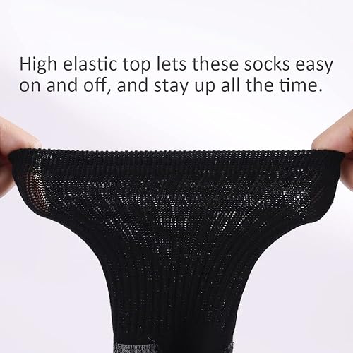 Miniatura 4 de Fitliva Calcetines de trabajo para hombre, calcetines acolchados de algodón para botas (6 pares)