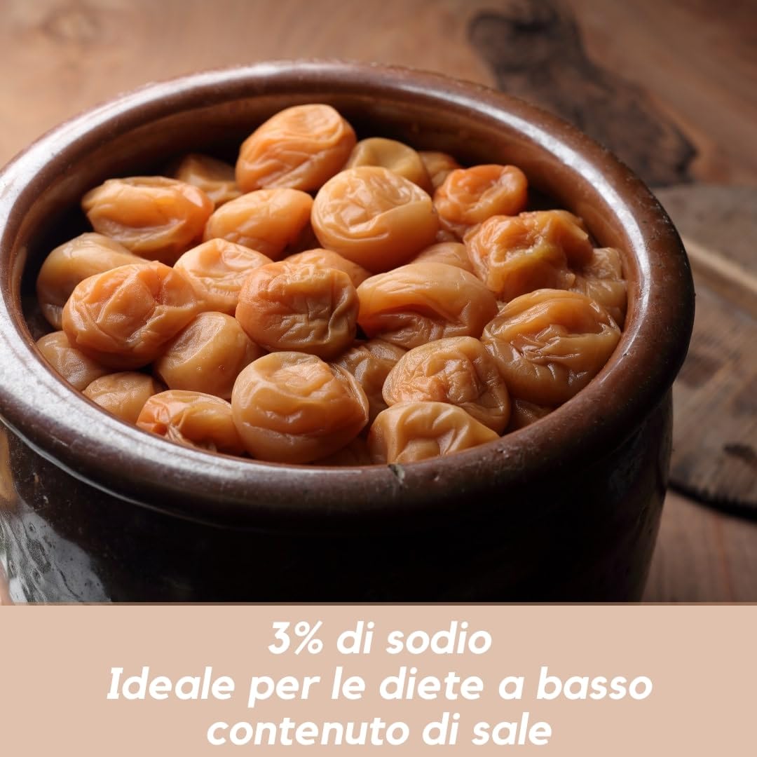 Umeboshi giapponesi in Honey - Grandi umeboshi in salamoia. Prugne Nanko Ume sottaceto Giappone, prodotte in Giappone, 14,1 oz [Elegante dolcezza, Ridotto sale 3%] (400 g (400 g x 1 confezione))