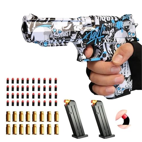 Toy gun with soft bullets ZP-5,Foam Blasters,toy gun with ejectable magazine and bullets-1:1 size toy gun for safety training or play Outdoor Indoor Fun-(ZP-5)