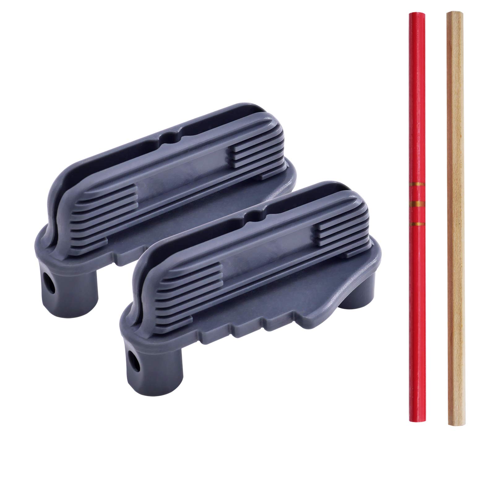 DGQ Center Scriber Line Scriber 2 Packs Center Offset Scriber Marking Tool Woodworking Center Finder Tool Gray Wood Scribe Marking Gauge