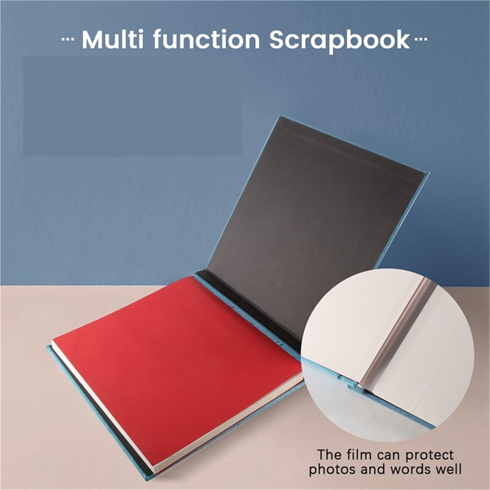 Álbum de fotos, álbum recortes autoadhesivo for boda/familia/amantes, cubierta lino, regalo DIY Para Aniversarios